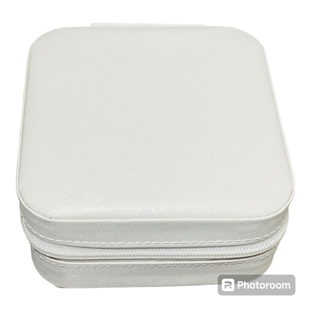 Compact Travel Jewelry Box Case - Cream - Picture 4 of 4